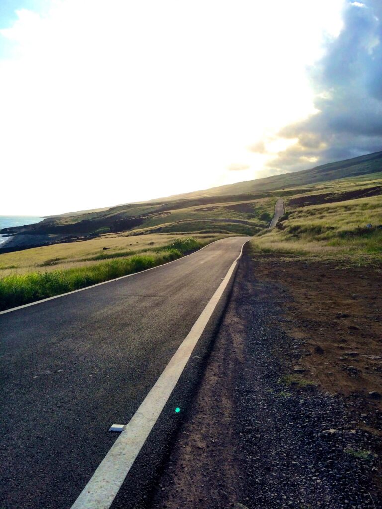 The backside road of Haleakala, Maui from the end of the Road to Hana.