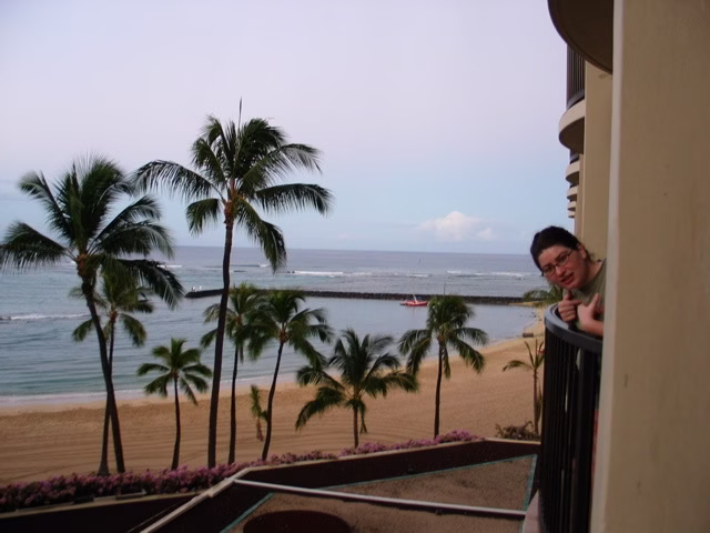 Hilton balcony circa 2006