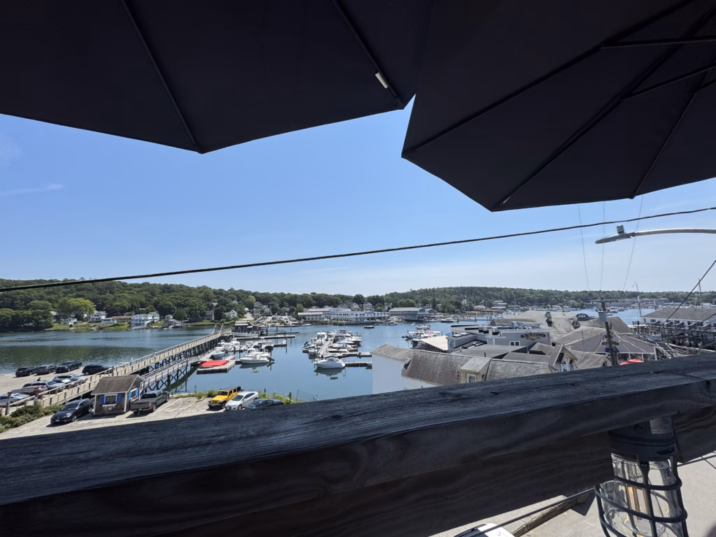 View from the deck at Boathouse Bistro